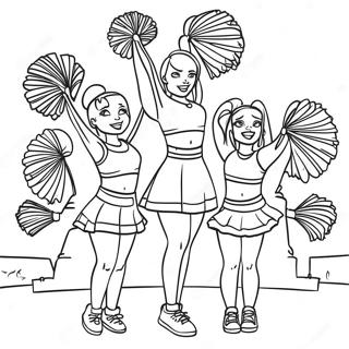 Nfl Cheerleaders Som Upptrader Malarbild 100065 38738