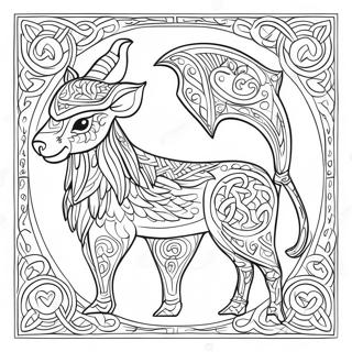 Vackra Keltiska Djur Malarbild 100449-39042