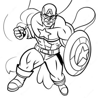 Captain America I Aktion Malarbild 10056-985