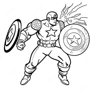 Captain America I Aktion Malarbild 10056-986