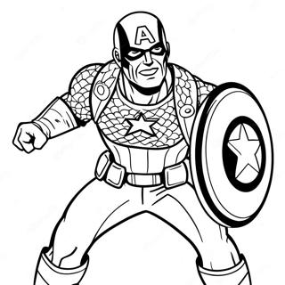 Captain America I Aktion Malarbild 10056-988