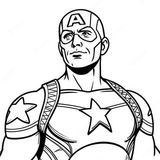 Captain America Staende Stolt Malarbild 10058-2479