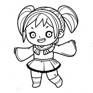 Himiko Toga I Chibi Stil Malarbild 100754 39280