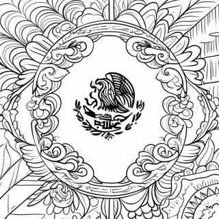 Mexikansk Flagga Målarbilder