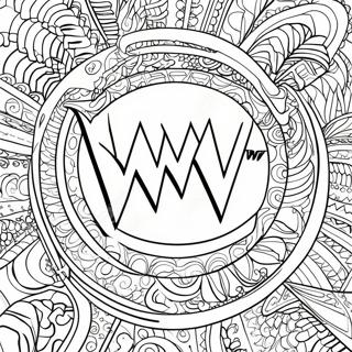 Tydlig Wwe Logotyp Malarbild 101060 39514