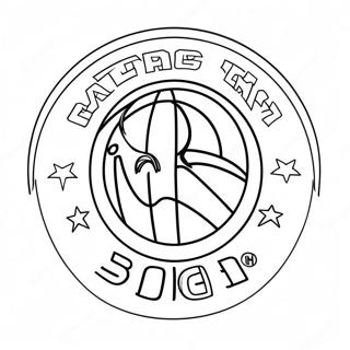 Nba Lag Logotyp Målarbilder