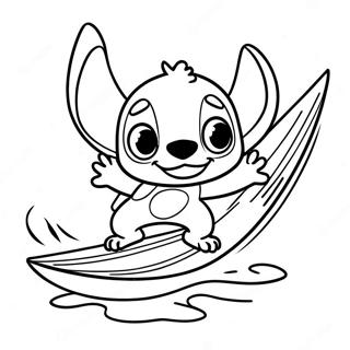 Lilo Surfar Med Stitch Malarbild 1010 741