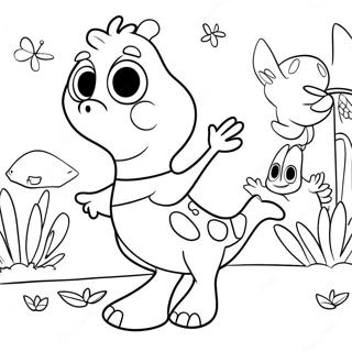 Fargglad Backyardigans Aventyr Malarbild 101470-39939