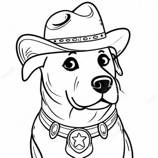 Sheriff Labrador Målarbilder