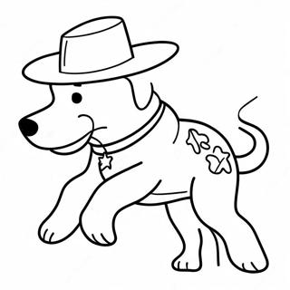 Modig Sheriff Labrador I Aktion Malarbild 101679-40104