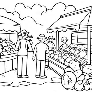 Livlig Farglaggningssida For Bondens Marknad 102090-40423