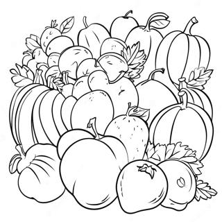 Farglaggningssida Med Farska Frukter Och Gronsaker Pa Bondens Marknad 102091-40426