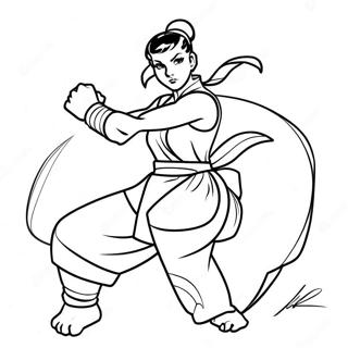 Chun Li I Aktion Malarbild 102243-40538