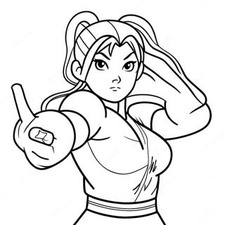 Chun Li I Aktion Malarbild 102243-40539