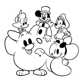 Glada Disney Karaktarer Krya Pa Dig Malarbild 102398-40659