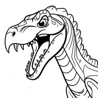 Vild Indoraptor Ropande Malarbild Målarbilder