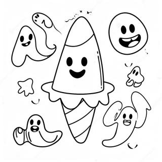 Leende Godis Majs Med Spoken Malarbild 102659-40865