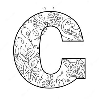 Lekfull Bokstav C Farglaggningssida 102760 40948