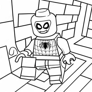 Fargglad Spiderman Lego Aventyr Malarbild 102836-40997