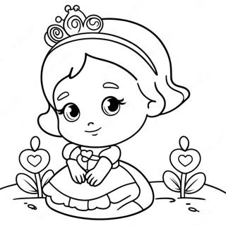 Sot Baby Prinsessa I En Saga Malarbild 102917 41070