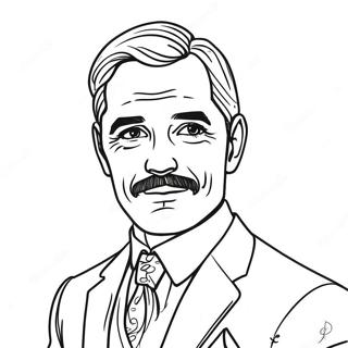 Gentleman I Kostym Malarbild 103021 41151