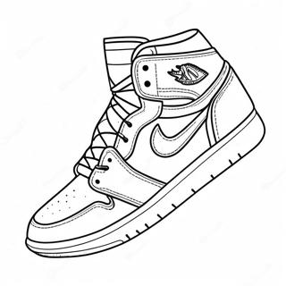 Klassisk Jordan 1 Sneakers Malarbild 103248 41320