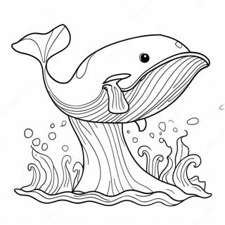 Lekfull Farglaggningssida Av Blaval Som Plaskar 103971 41884