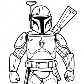 Boba Fett I Stridsrustning Farglaggningssida 103996-41897