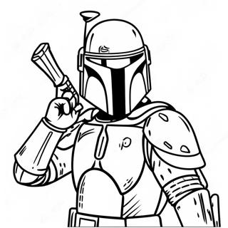 Boba Fett I Stridsrustning Farglaggningssida 103996-41898