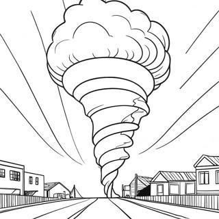 Tornado Snurrande Malarbild 104075-41972