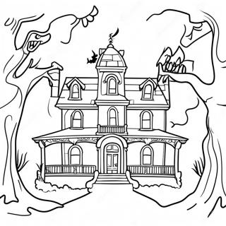 Spokhus Med Ghouls Malarbild 104151-42029