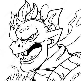 Dabi Med Flammor Malarbild 104637-42403