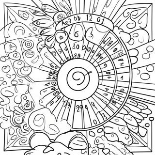 Fargglada Multiplikationsfakta Malarbild 104739-42484