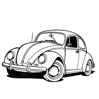 Klassisk Volkswagen Beetle Malarbild 104894-42597