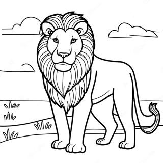 Storslagen Afrikansk Lejon Malarbild 104997 42680