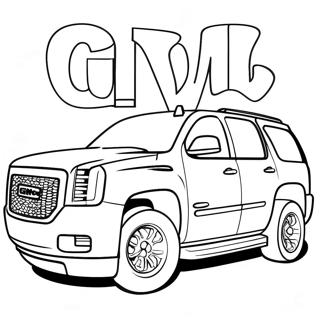 Gmc Suv Malarbild 105100-42760