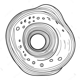 Fargglatt Kosmiskt Svart Hal Malarbild 105151-42797