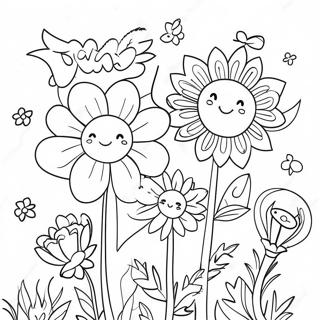 Fantasifull Vi Alskar Dig Blommalarbild 105281-42923