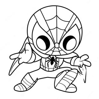 Baby Spiderman Malarbild 105536-43107