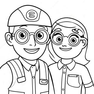 Blippi Och Meekah Målarbilder