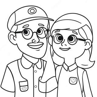 Blippi Och Meekah Malarbild 105587-43148