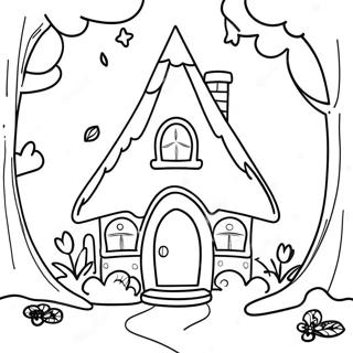 Charmigt Fortrollat Skogsfairyhem Farglaggningssida 105952 43441