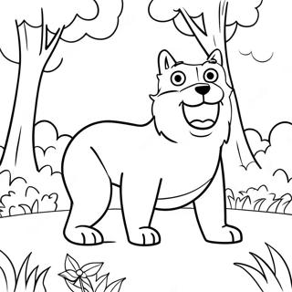 Wolfoo Lekande I Parken Malarbild 106055 43524