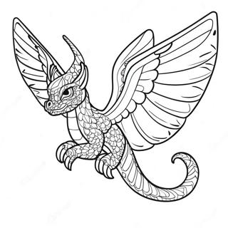 Elegant Eldvingar Regnvinge Malarbild 106287-43701