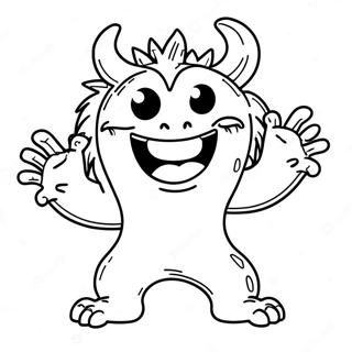 Lekfull Adhd Monster Malarbild 106364 43764