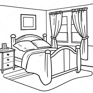 Mysigt Realistiskt Sovrum Malarbild 106465-43830