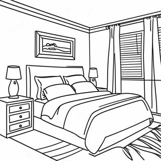 Modernt Realistiskt Sovrum Malarbild 106466-43835