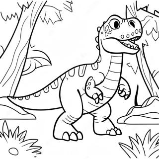 Giganotosaurus I En Djungel Malarbild 106618 43953