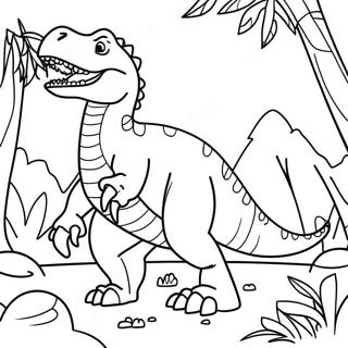 Giganotosaurus I En Djungel Malarbild 106618 43956