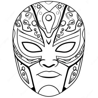 Rey Mysterio Mask Malarbild 106720-44029